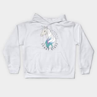 Unicorn sunny vibes Kids Hoodie